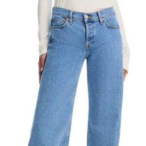 REDONE | Women's Comfort Stretch Mid Rise Wide Leg | Azulito